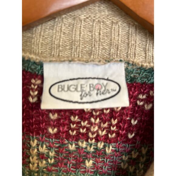 Bugle Boy for Her Vintage Rose Mock Turtleneck Sweater - Picture 3 of 6